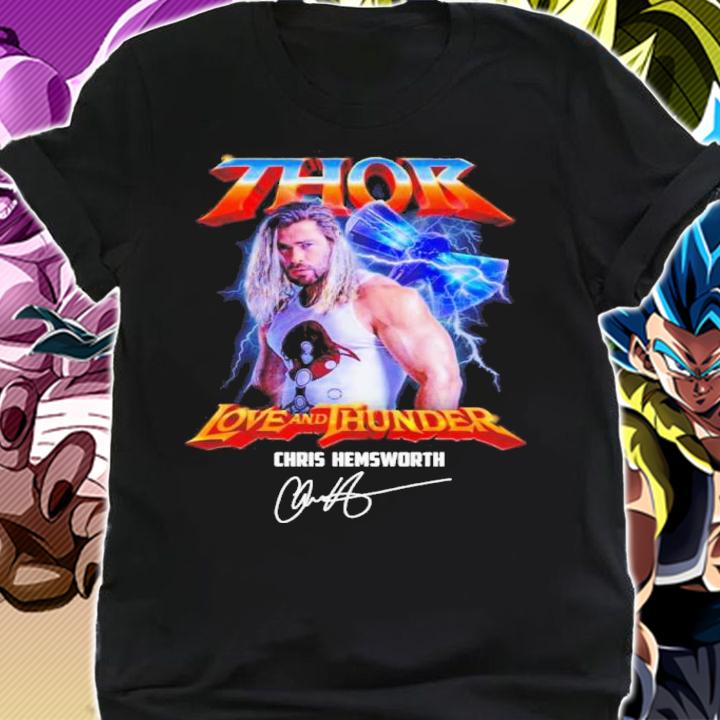 Thor Love And Thunder Christian Hemsworth Signatures Shirt t-shirt shirt