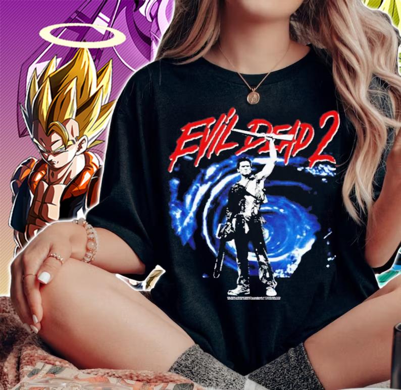 Evil Dead 2 Ash And Portal Shirt t-shirt woman shirt