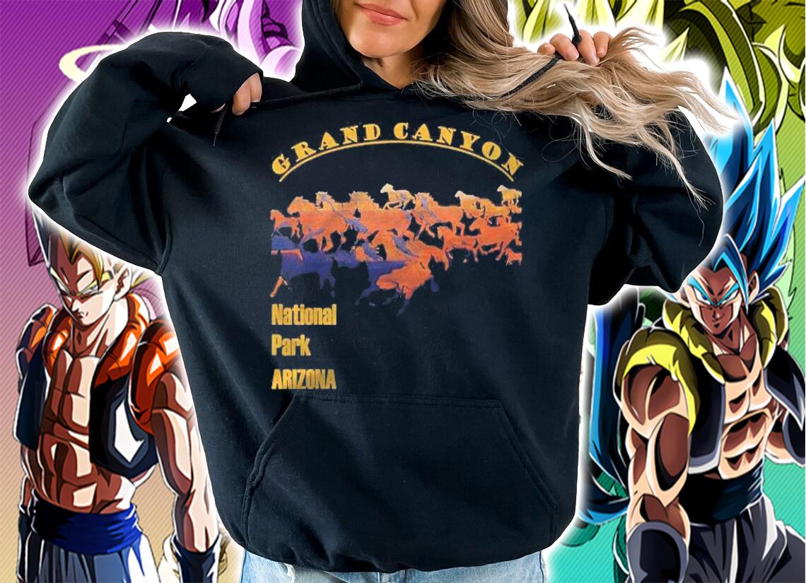 Grand Canyon National Park South Rim With Horse Cut-Out Shirt t-shirt hoodie