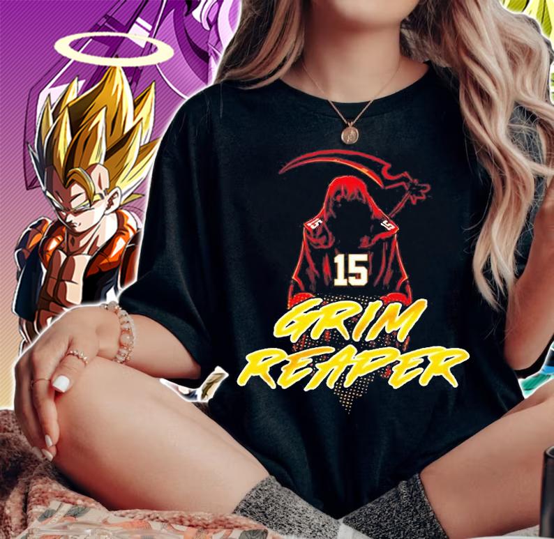 Kansas City Chiefs Patrick Mahomes Grim Reaper When Its Be The T-Shirt t-shirt woman shirt
