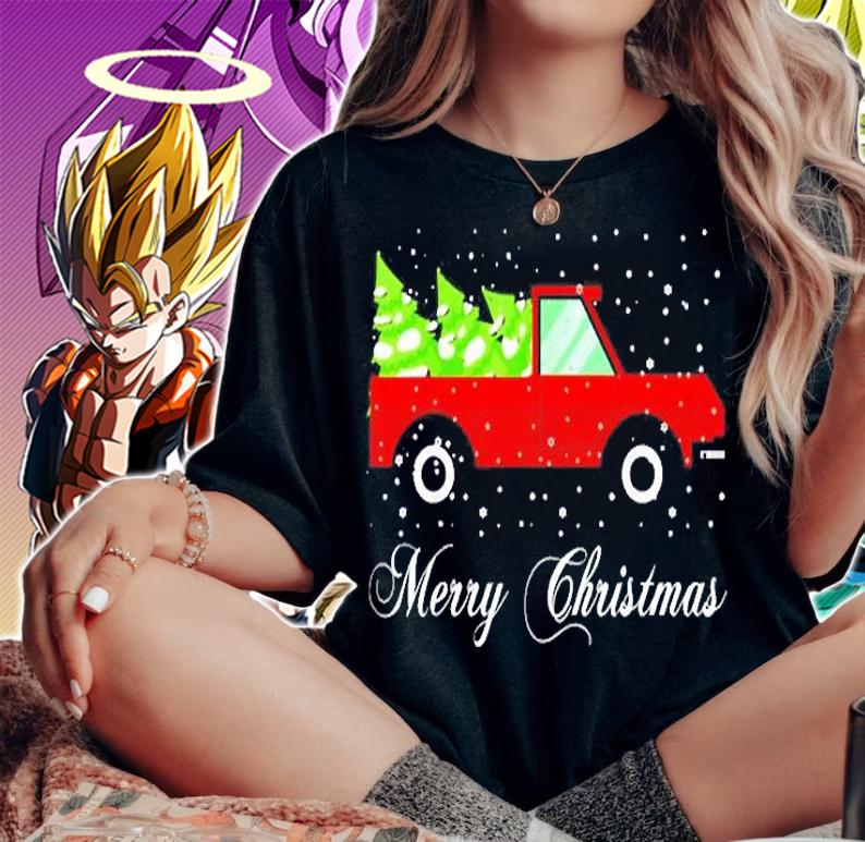 Merry Christmas Vintage Truck Great Family Gift T-Shirt t-shirt woman shirt