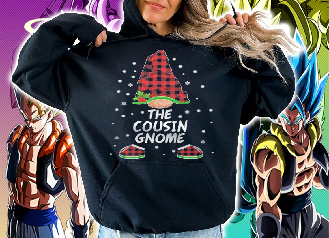 The Cousin Gnome Red Plaid Matching Family Merry Christmas Shirt t-shirt