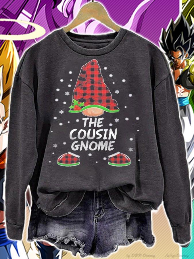 The Cousin Gnome Red Plaid Matching Family Merry Christmas Shirt t-shirt