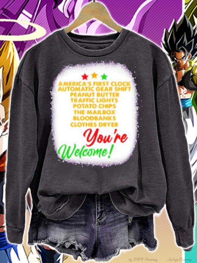 You're Welcome Black History Month Proud African American T-Shirt t-shirt sweatshirt