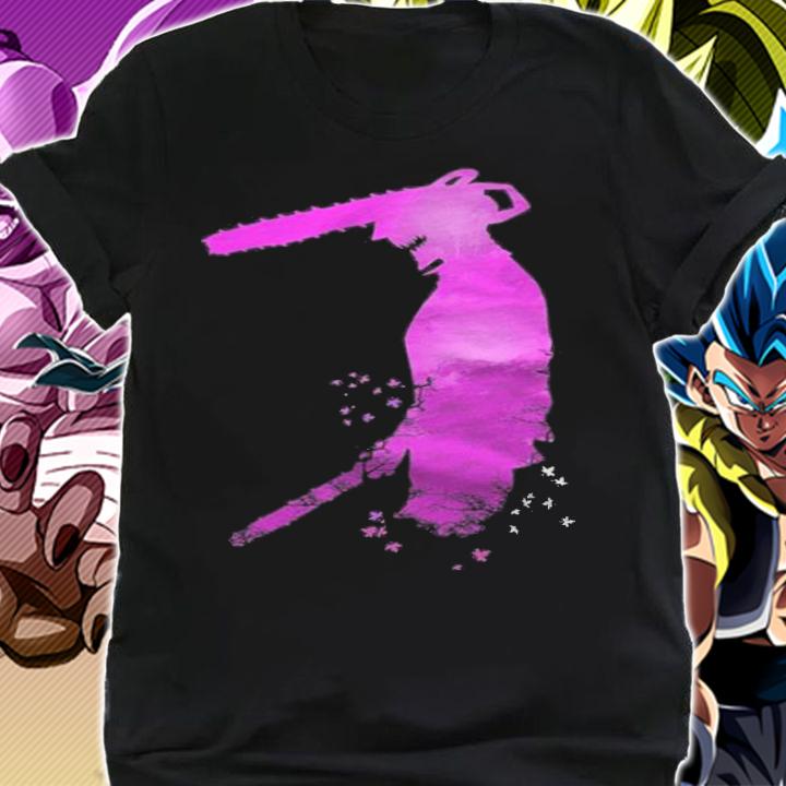 Chainsaw Man Denji character's shadow T-shirt t-shirt shirt