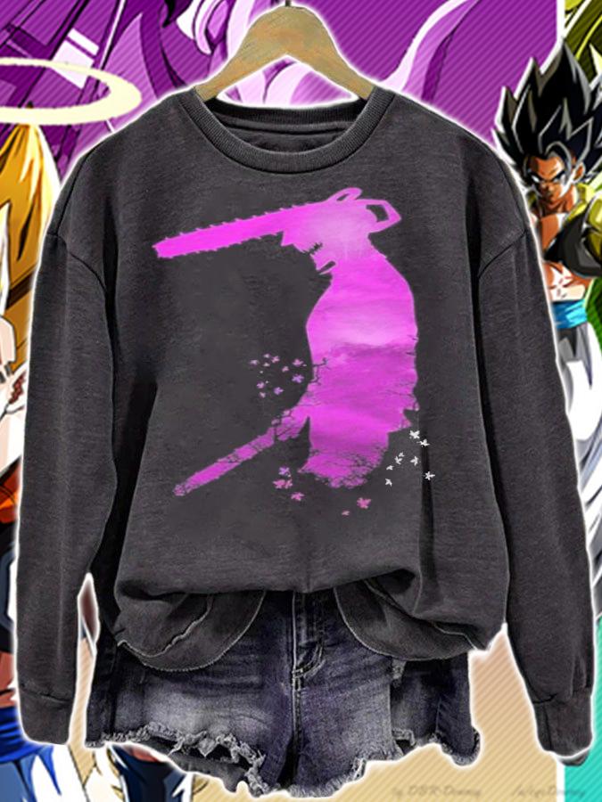 Chainsaw Man Denji character's shadow T-shirt t-shirt sweatshirt