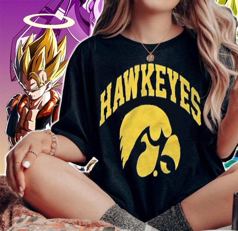 Iowa Hawkeyes football arch logo T-shirt t-shirt woman shirt