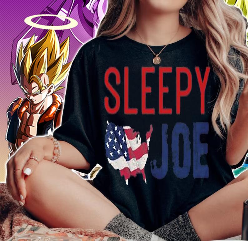 Sleepy Joe Proud Member Of LGBFJB Community US Flag T-Shirt t-shirt woman shirt