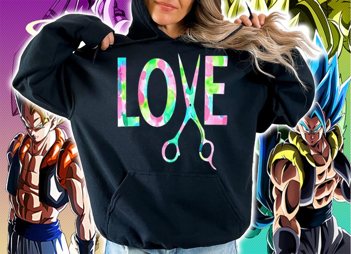 Cute Love Shears Scissors Hairstylist Hairdresser T-Shirt hoodie
