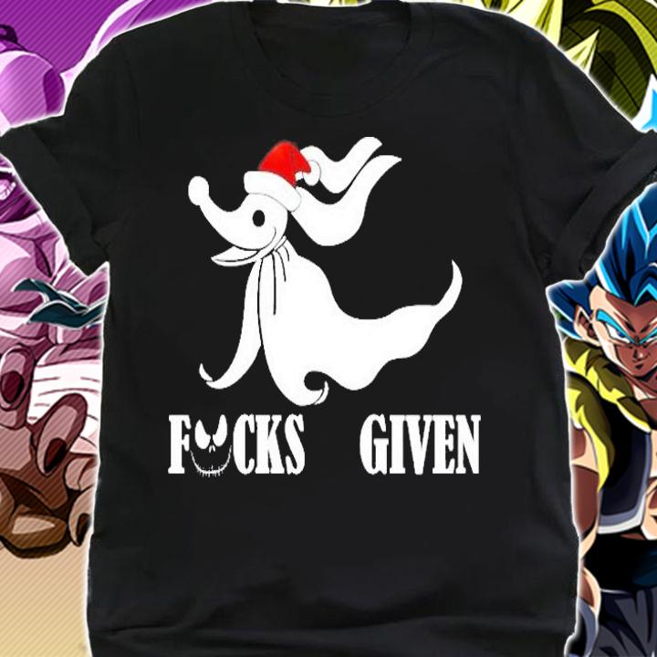 Fuck Given Zero Nightmare Before Christmas Santa Hat Shirt shirt