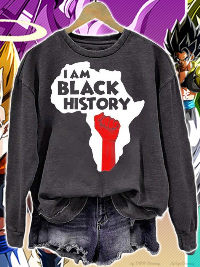 I Am Black History Black History Month Afro American T-Shirt sweatshirt