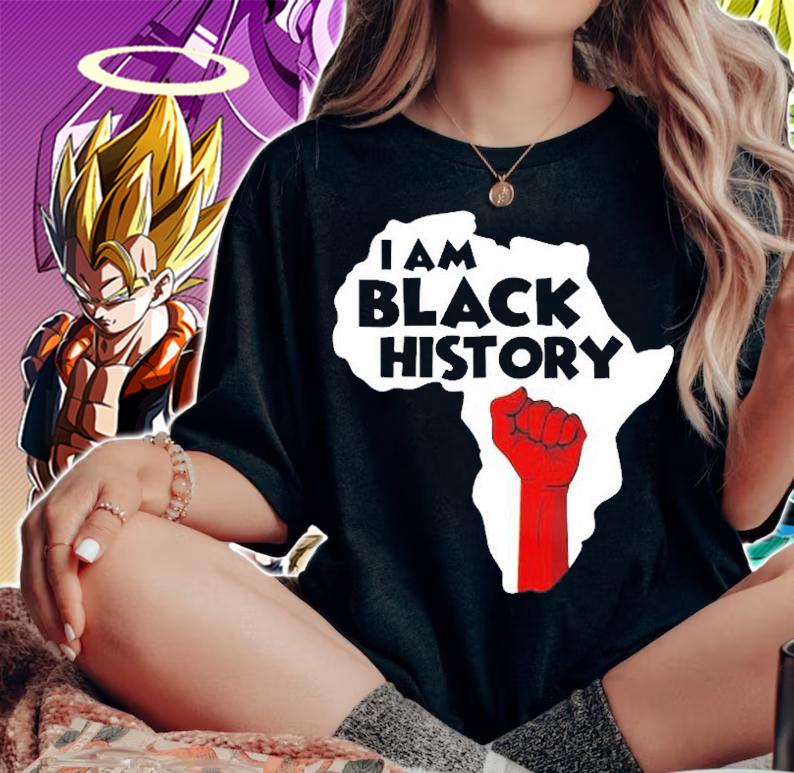 I Am Black History Black History Month Afro American T-Shirt woman shirt