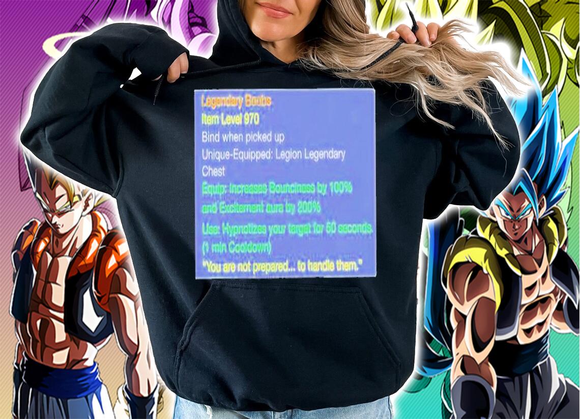 Legendary Boobs Item Level 970 Bind When Picked Up T-Shirt hoodie