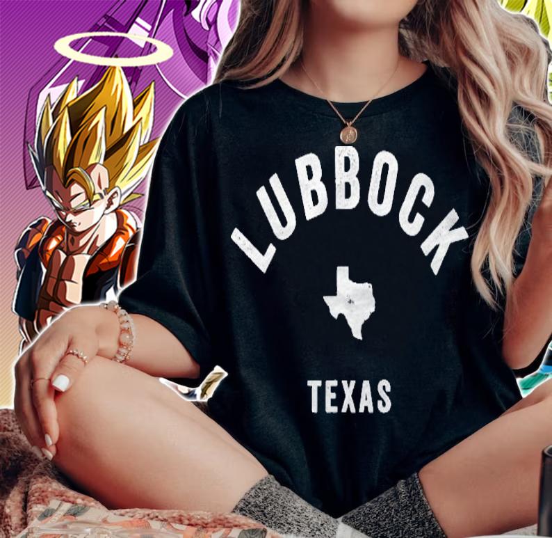 Lubbock Texas Tx Vintage 70S Athletic Sports Design Shirt woman shirt