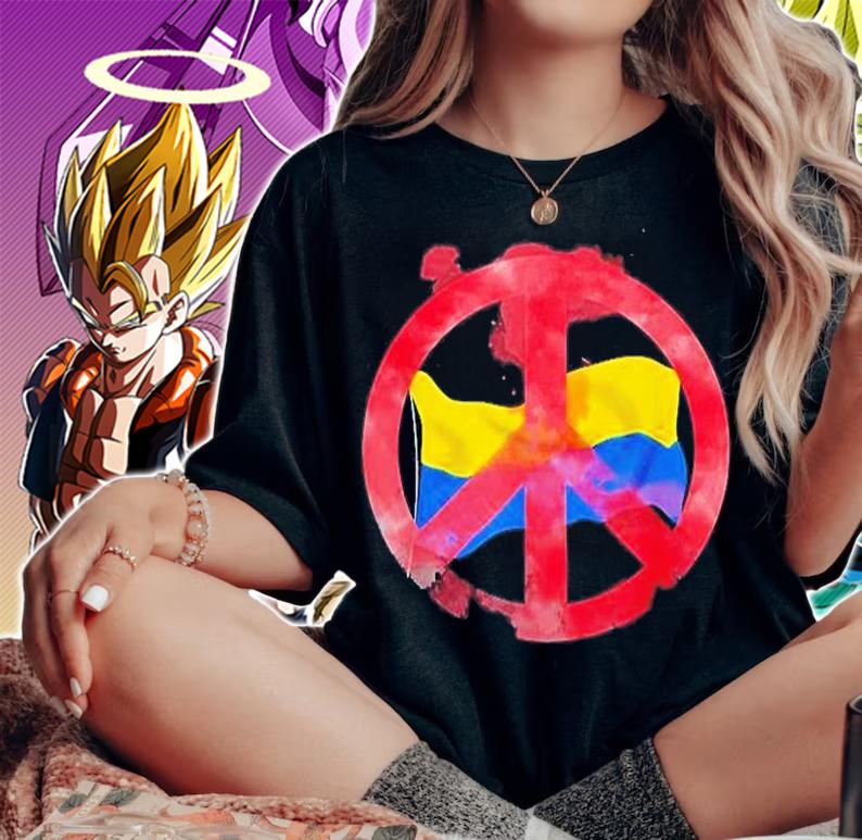 Peace For Ukraine Support Ukraine I Stand With Ukrainian T-Shirt woman shirt