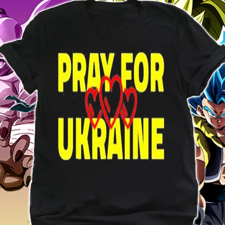 Pray For Ukraine With Ukraine Pray For Ukraine Heart T-Shirt shirt