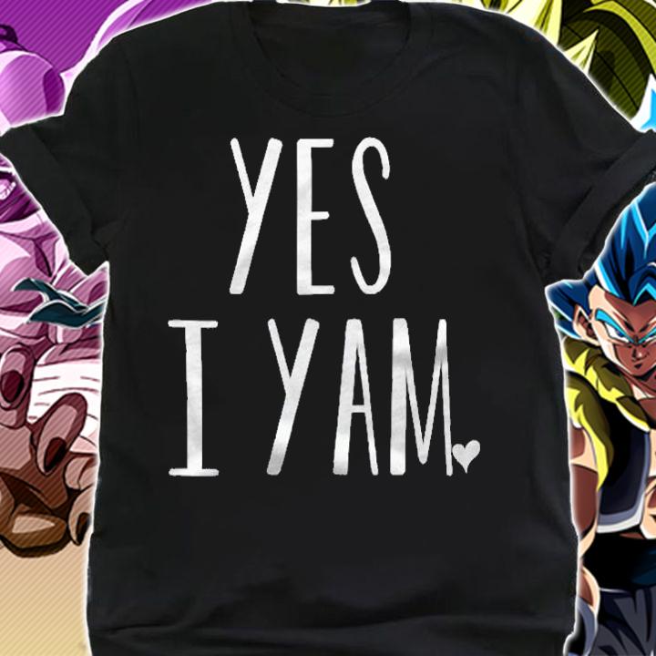 Womens Yes I Yam Funny Thanksgiving Matching Couple Shirt