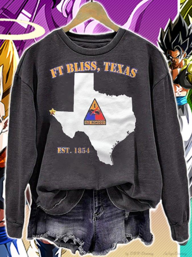 Fort Bliss Tx Military Base 1St Armored Division Design Shirt sweatshirt