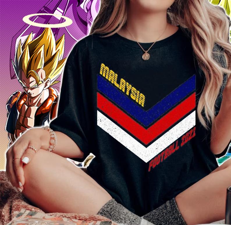 Malaysia Football Jersey 2021 Soccer Vintage T-Shirt