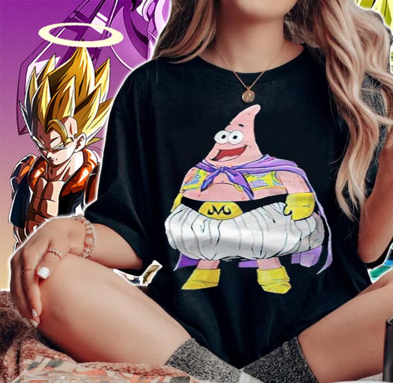 Patrick Star cosplay Majin Buu T-shirt woman shirt