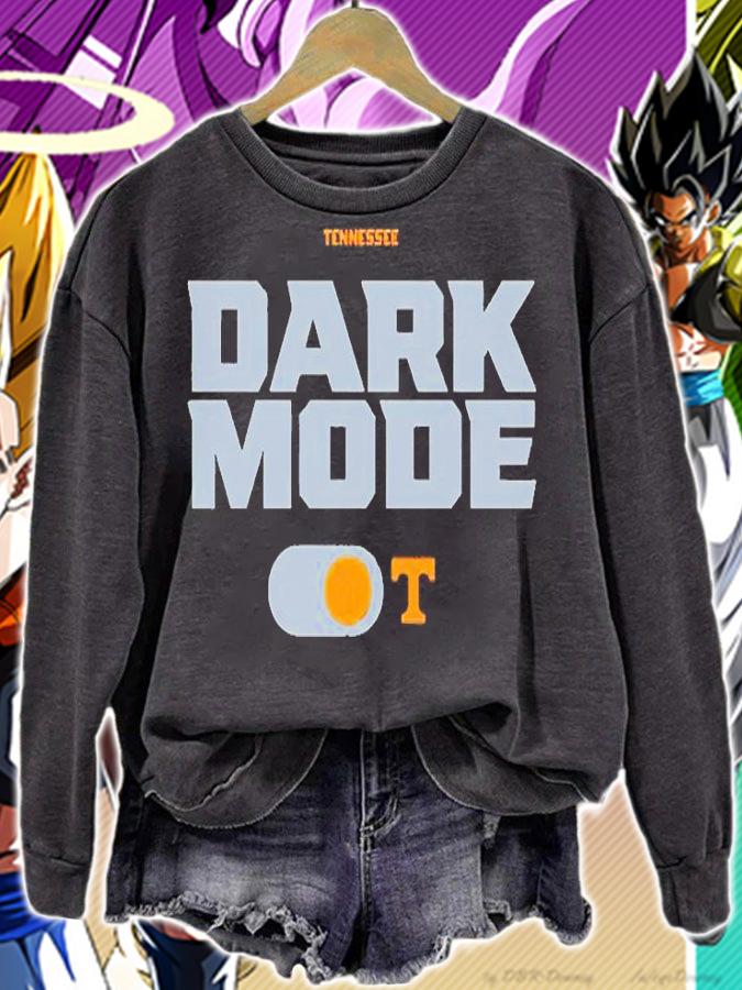 Tennessee Vols football dark mode T-shirt sweatshirt