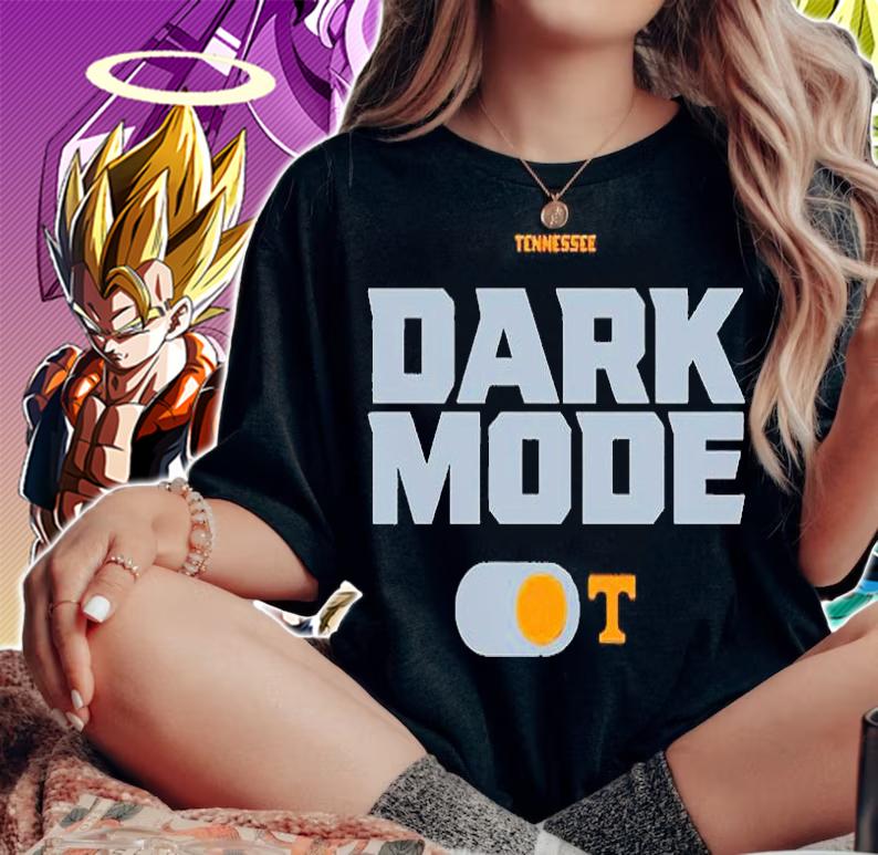 Tennessee Vols football dark mode T-shirt woman shirt