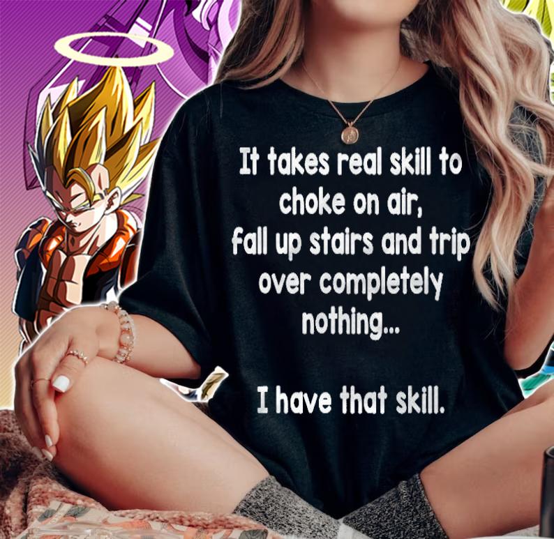 Funny Shirt It Takes Real Skill To Choke On Air Awesome T-shirt
