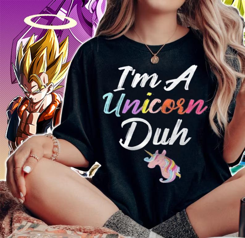 Im A Unicorn Duh Halloween Costume Shirt woman shirt