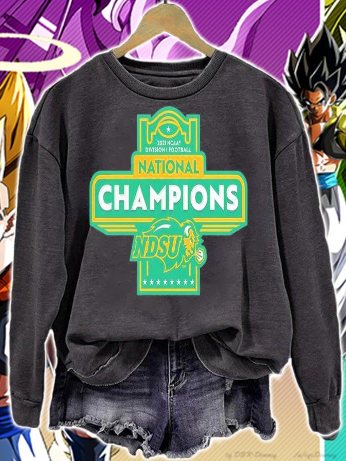 NDSU Bison Charcoal 2021 FCS Football National Champions Shirt sweatshirt