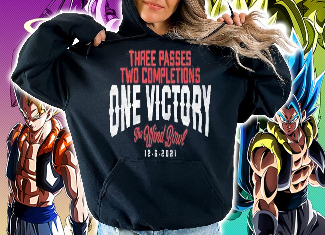 Three passes two completions one victory the Wind Bowl T-shirt hoodie