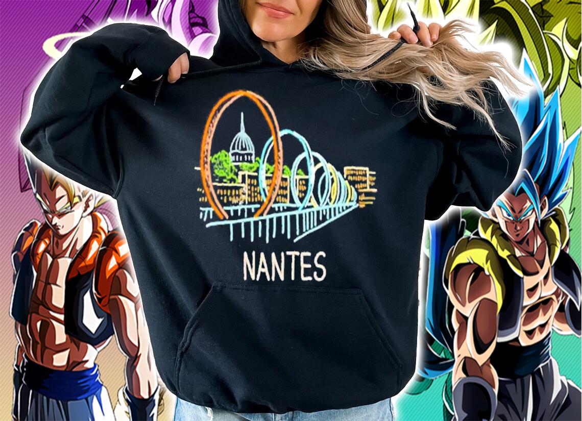 Nantes France Unique Hand Drawn Art Gift Men Women T-Shirt hoodie