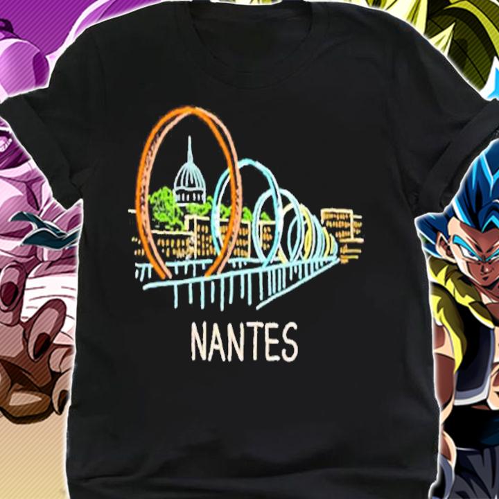 Nantes France Unique Hand Drawn Art Gift Men Women T-Shirt shirt