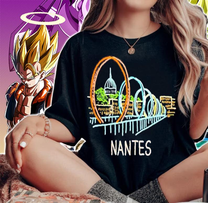 Nantes France Unique Hand Drawn Art Gift Men Women T-Shirt woman shirt