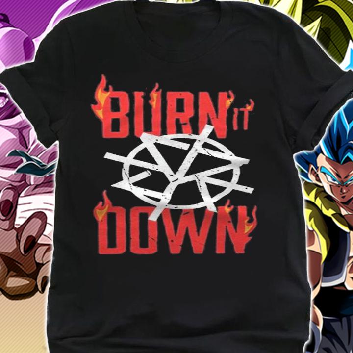 Seth Rollins burn it down logo T-shirt shirt