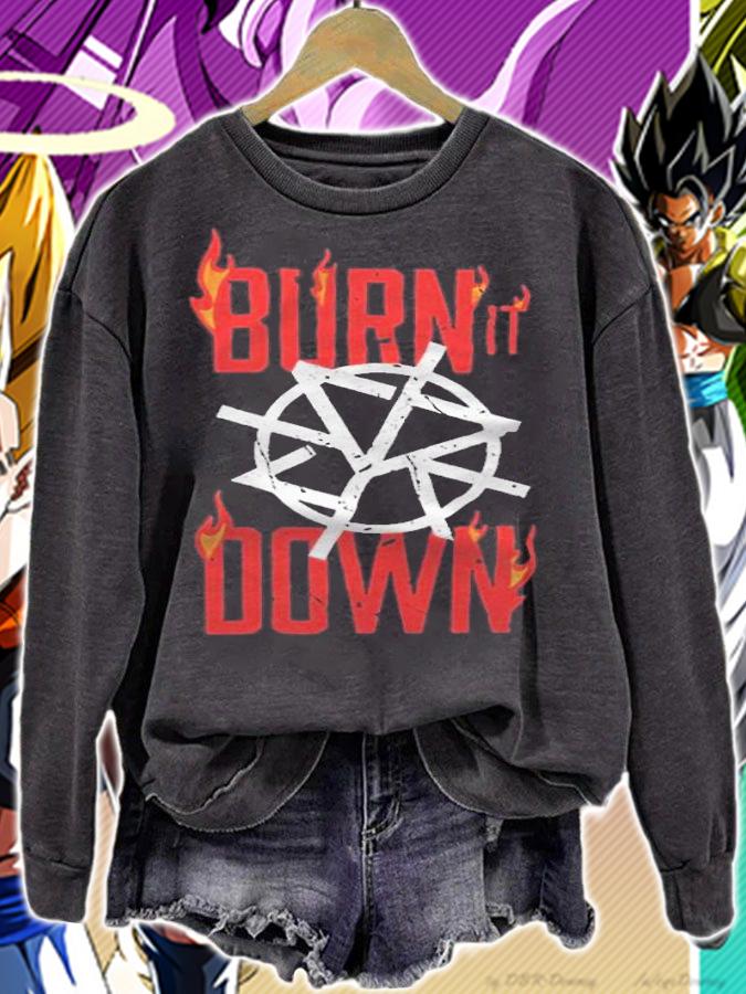 Seth Rollins burn it down logo T-shirt sweatshirt