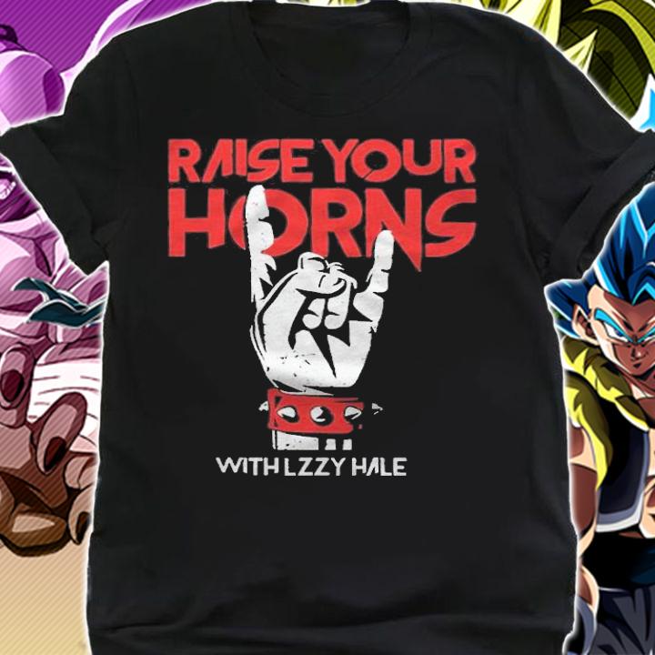 Halestorm Raise your horns with lzzy hale T-shirt shirt