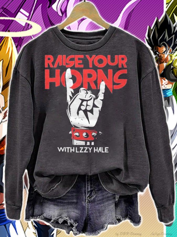 Halestorm Raise your horns with lzzy hale T-shirt sweatshirt