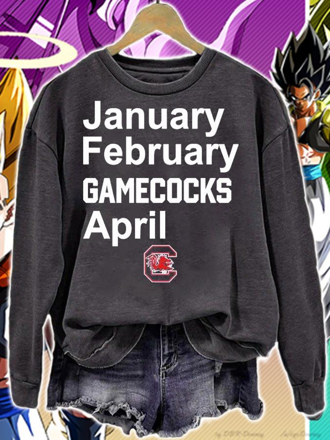 January February Gamecocks April T-Shirt sweatshirt