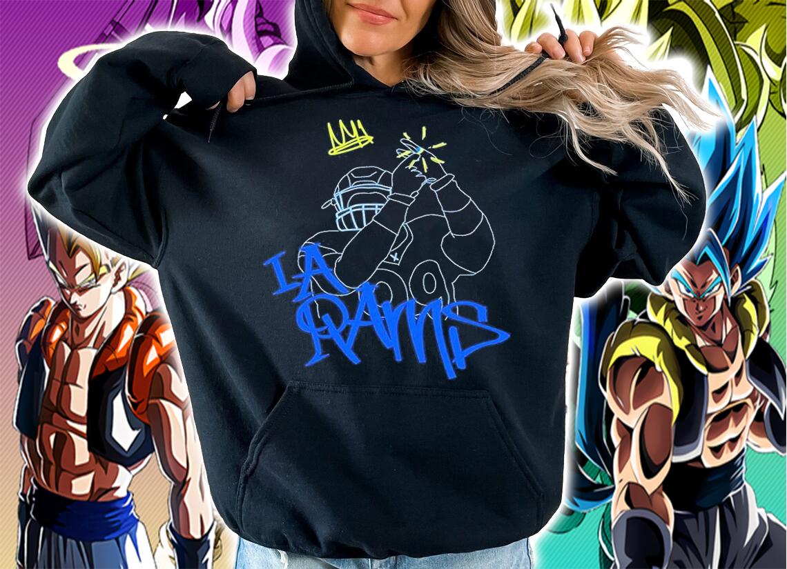 LA Rams Feuer Football T-Shirt hoodie