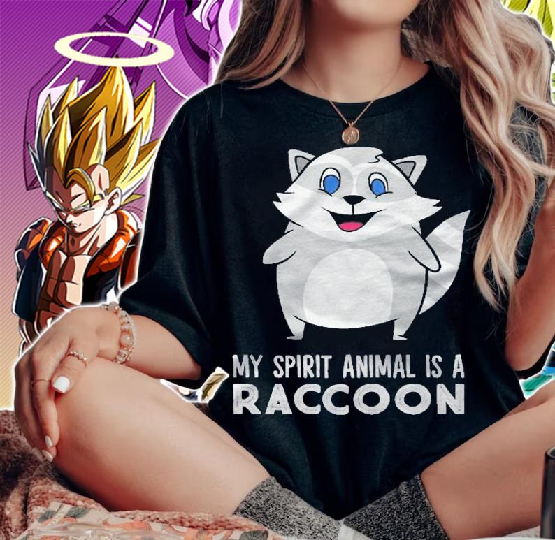 My Spirit Animal Is A Raccoon Spirit Animal Cute Raccoon Pullover Shirt woman shirt