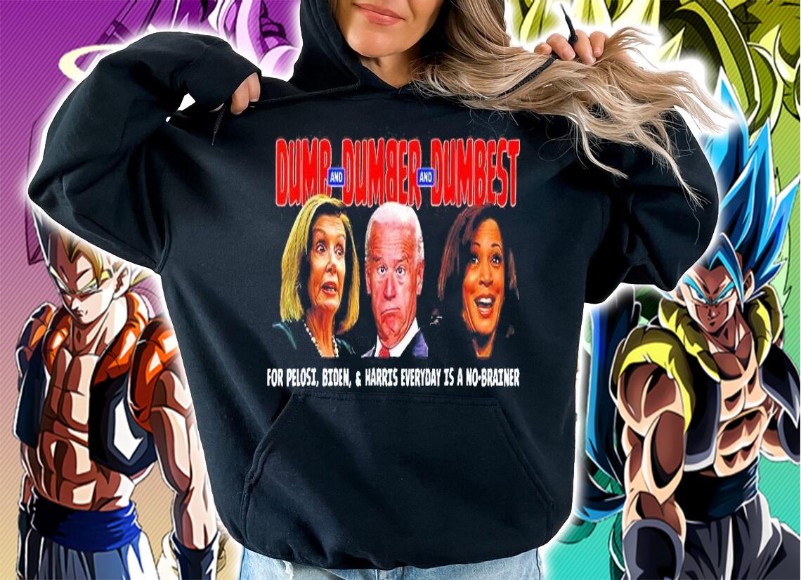 Pelosi Biden Harris Are Dumb And Dumber And Dumbest T-Shirt hoodie