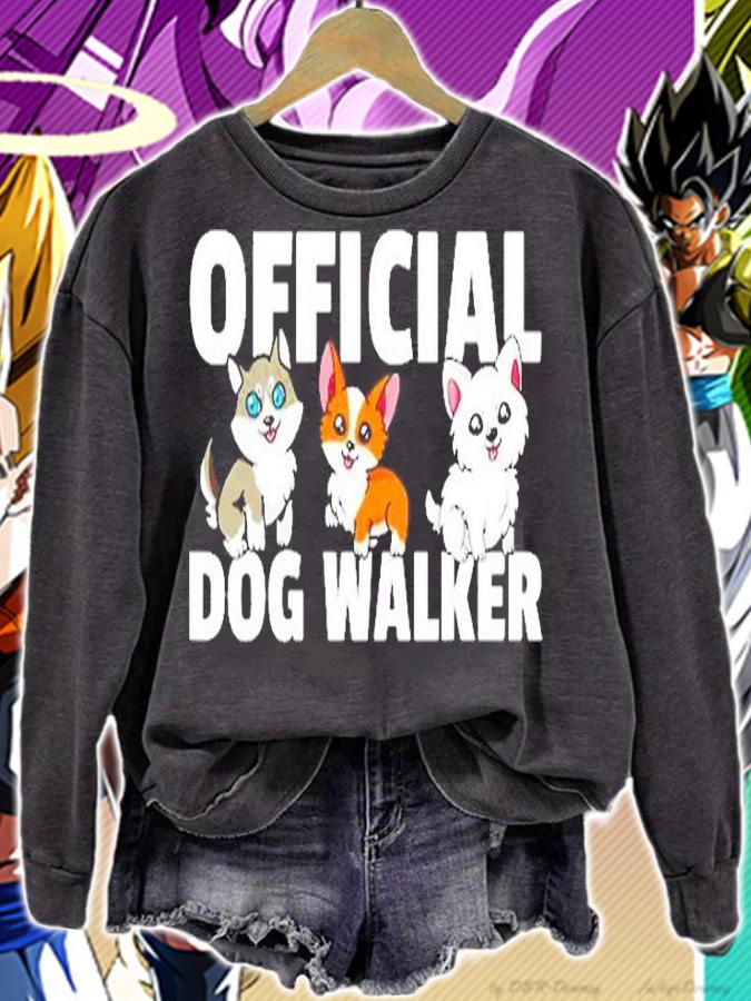 Professional Dog Walker Gift For Dog Walking Pet Sitter T-Shirt sweatshirt