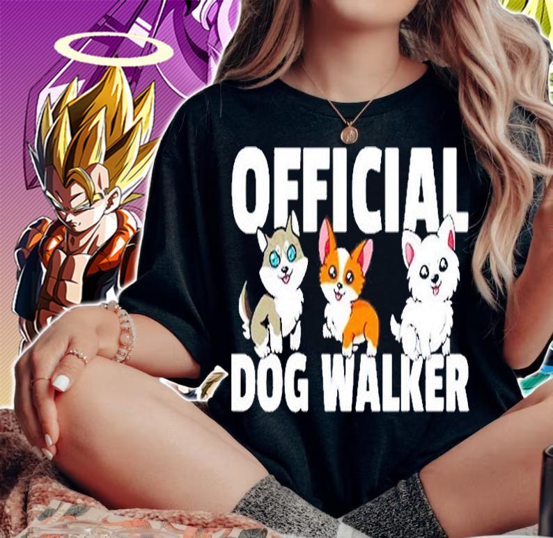 Professional Dog Walker Gift For Dog Walking Pet Sitter T-Shirt woman shirt