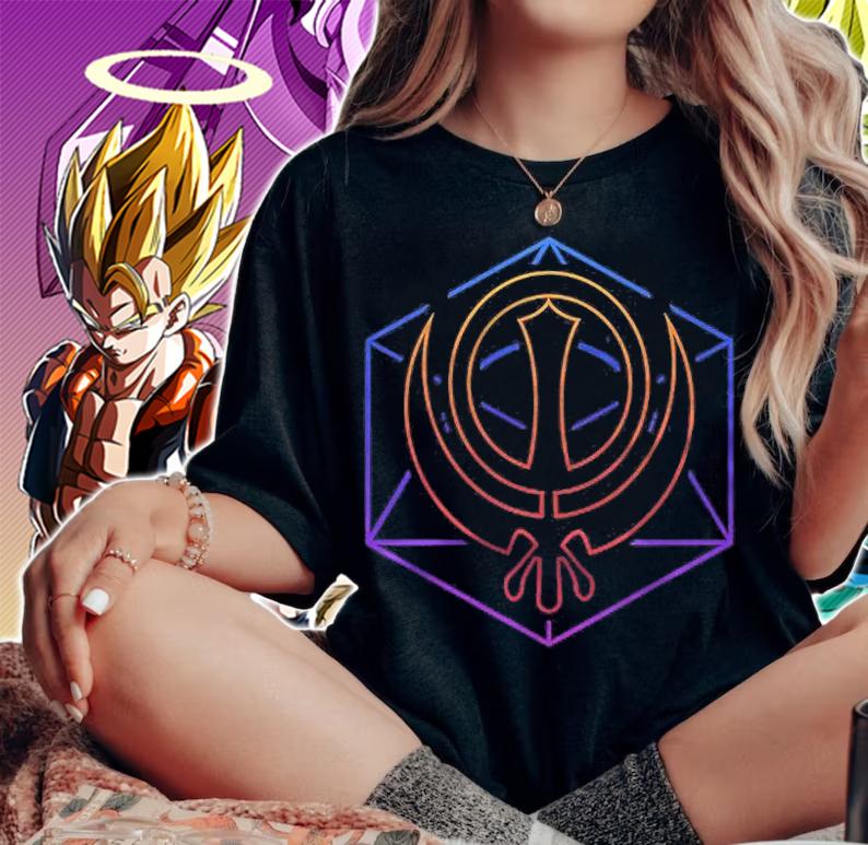 Psychedelic Khanda Sikh Religious Symbol Of Sikhs Shirt