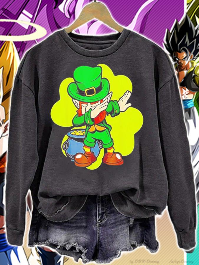 St Patrick's Day Dabbing Leprechaun T-Shirt sweatshirt