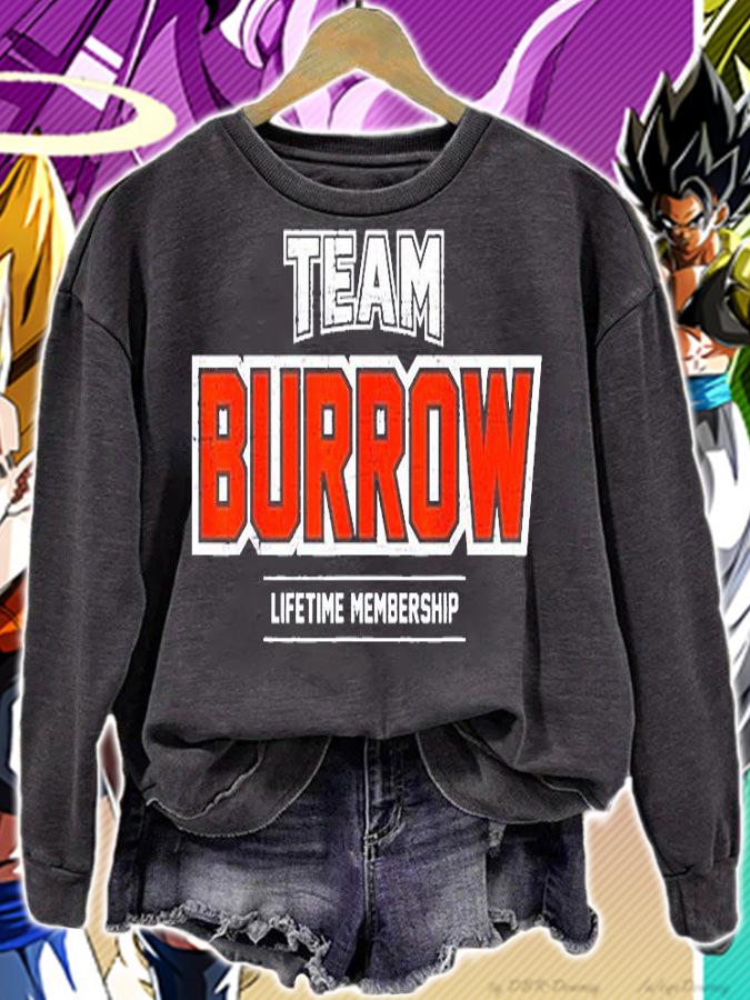 Team Burrow Proud Family Last Name Surname T-Shirt sweatshirt