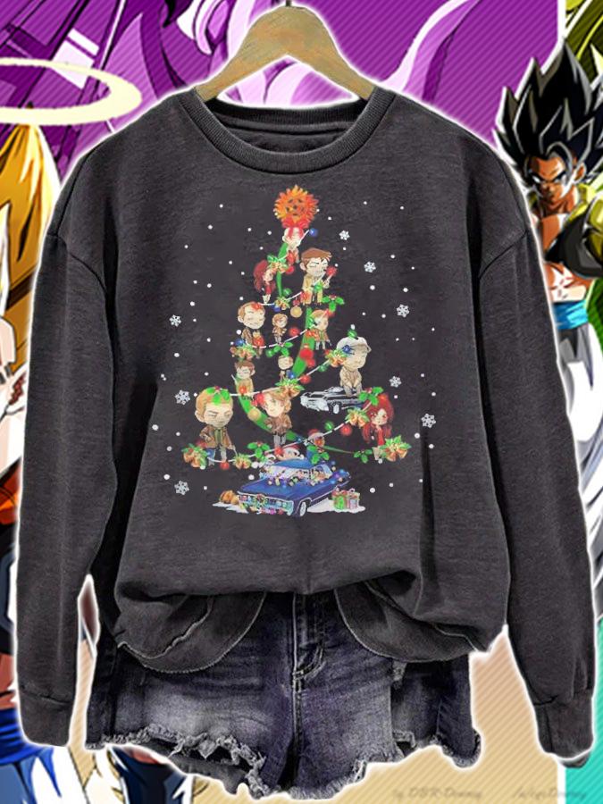 Trending Chibi Christmas Tree shirt sweatshirt