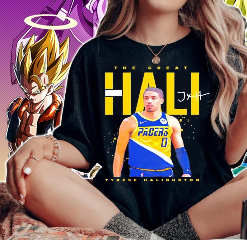 Tyrese Haliburton Indiana Pacers Basketball Shirt woman shirt