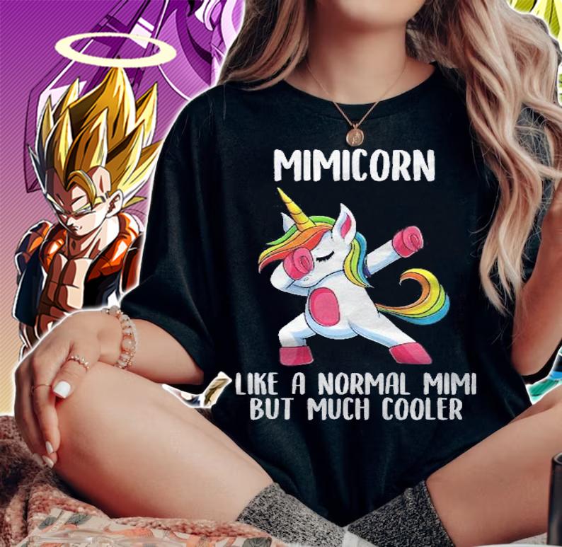 Unicorn Mimi Girl Birthday Party Apparel Mimicorn Cute Shirt woman shirt