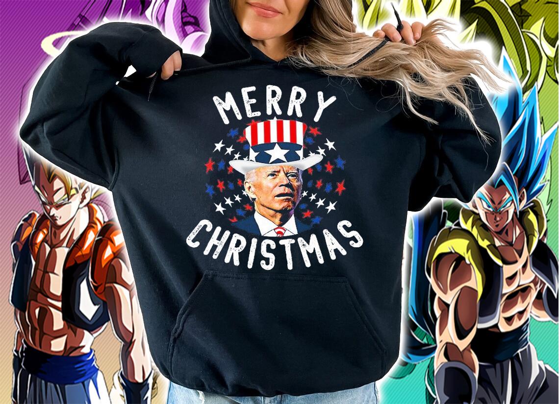 Anti Biden Merry Christmas Confused 4th Of July American Flag t-shirt